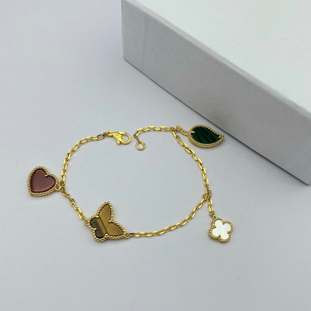 BELLE Lucky Butterfly Clover Bracelet