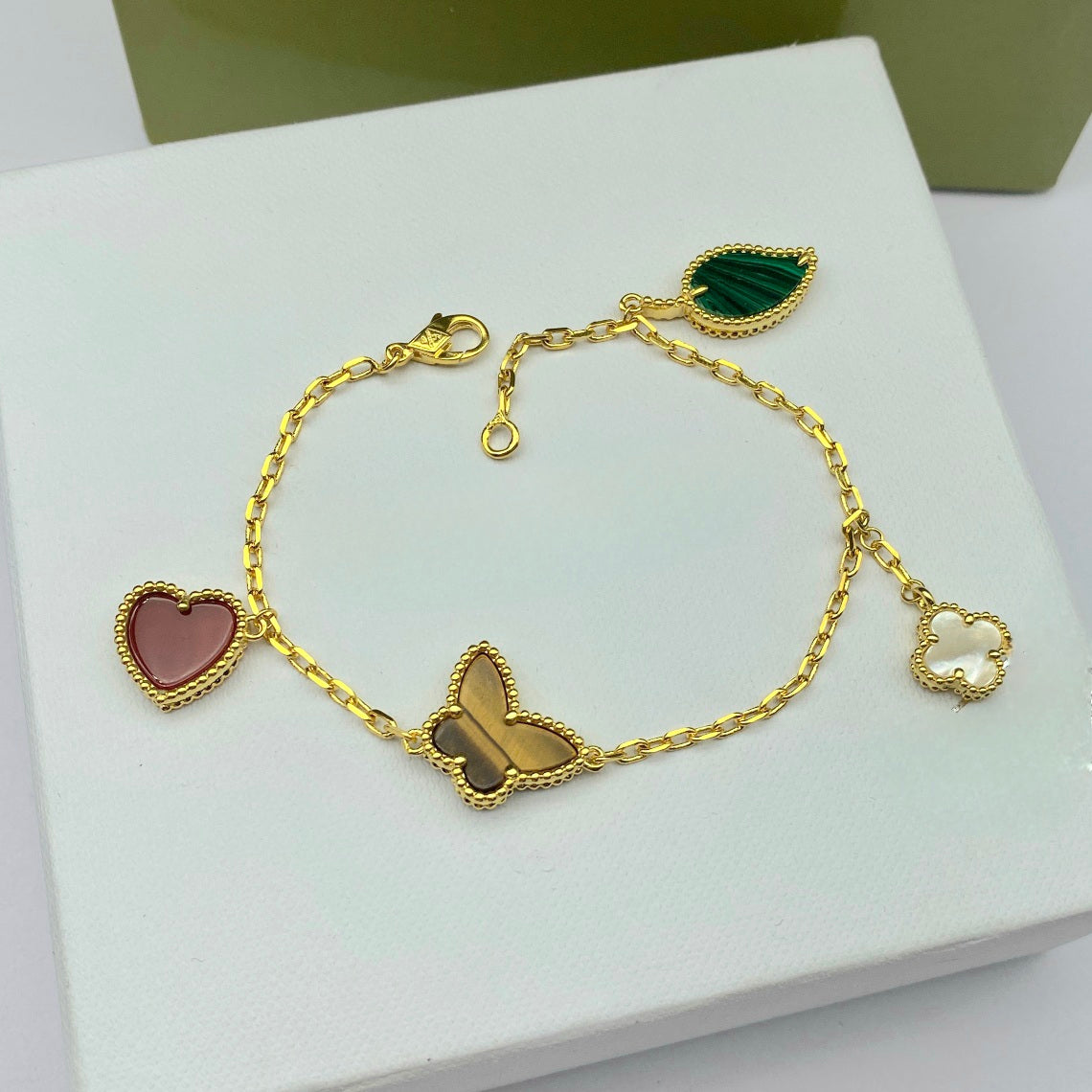 BELLE Lucky Butterfly Clover Bracelet