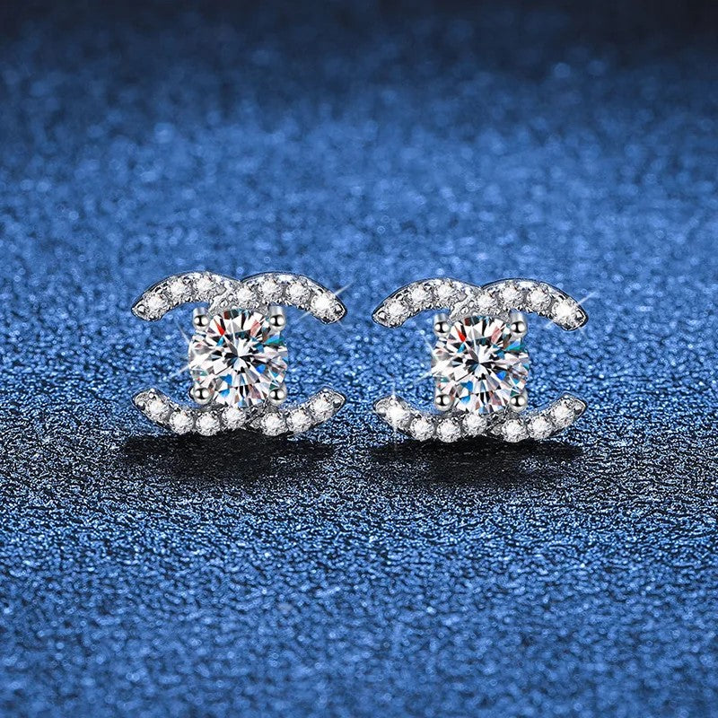 CANDICE Real Moissanite Diamond Earrings