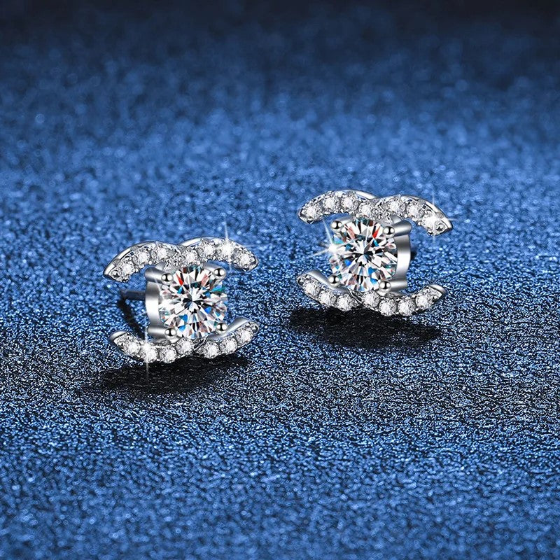 CANDICE Real Moissanite Diamond Earrings