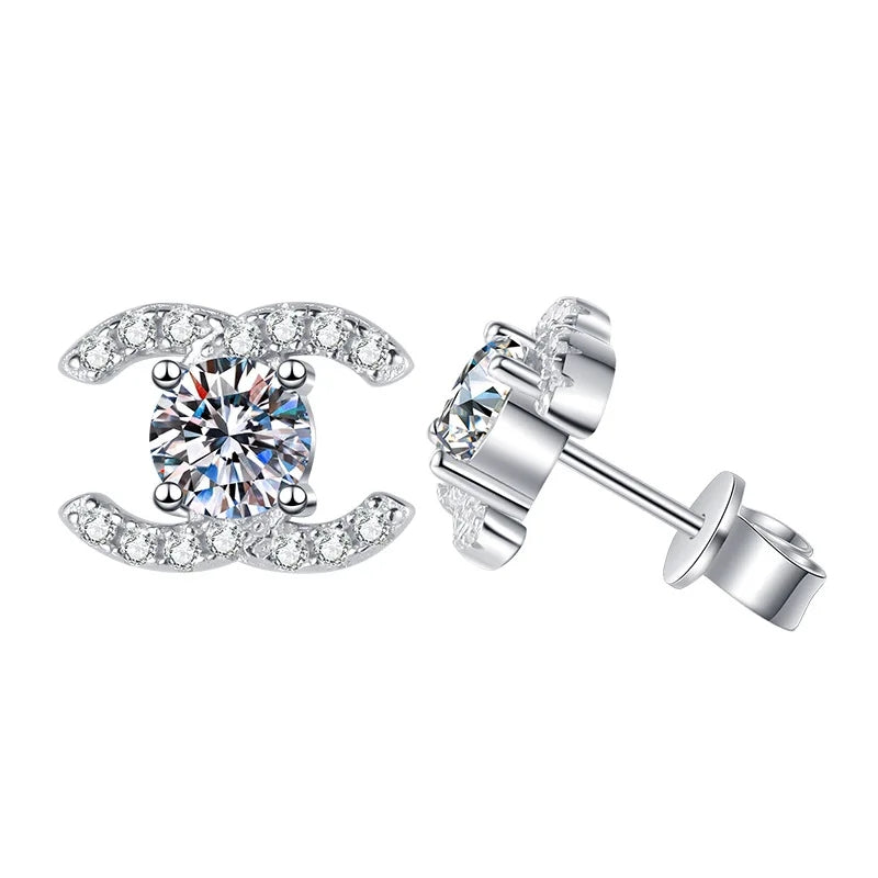 CANDICE Real Moissanite Diamond Earrings