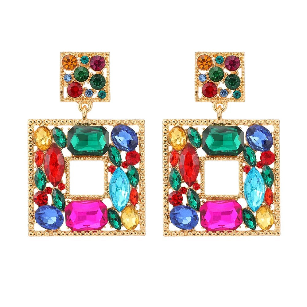 CANDY CRUSH Vintage Gem Stone Earrings