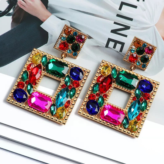 CANDY CRUSH Vintage Gem Stone Earrings