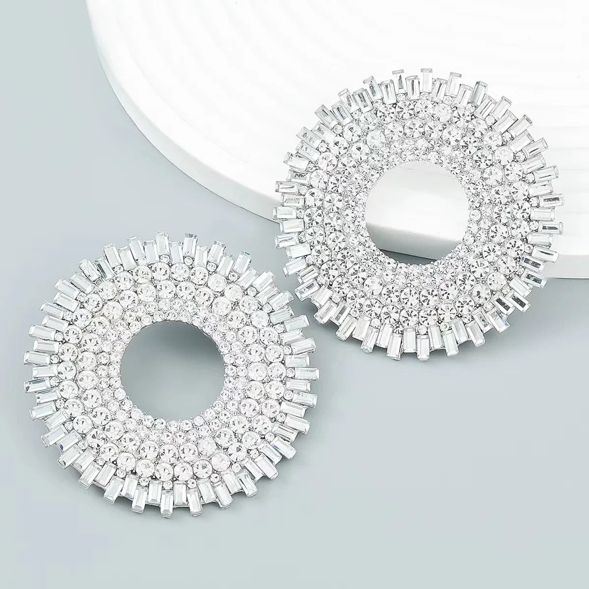 DAZZLE ME Statement Crystal Earrings