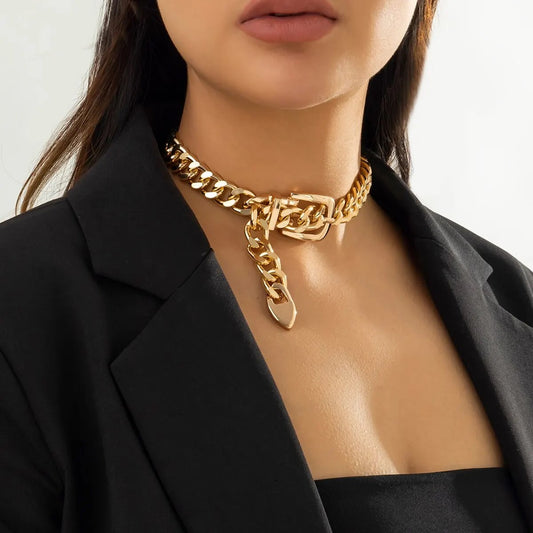 KYLIE Luxury Belt-Clasp Choker