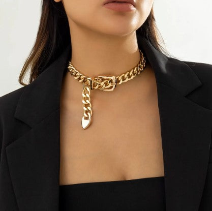 KYLIE Luxury Belt-Clasp Choker