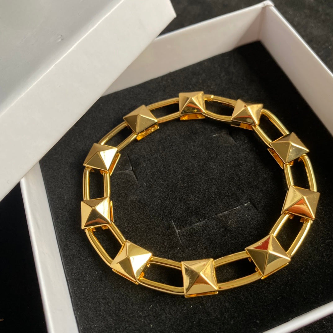 PILAR Luxury Gold Rockstud Bracelet