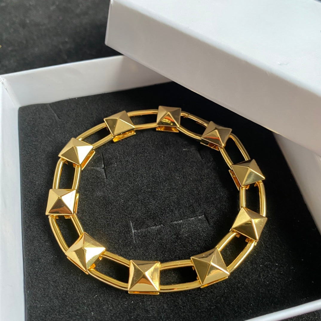 PILAR Luxury Gold Rockstud Bracelet