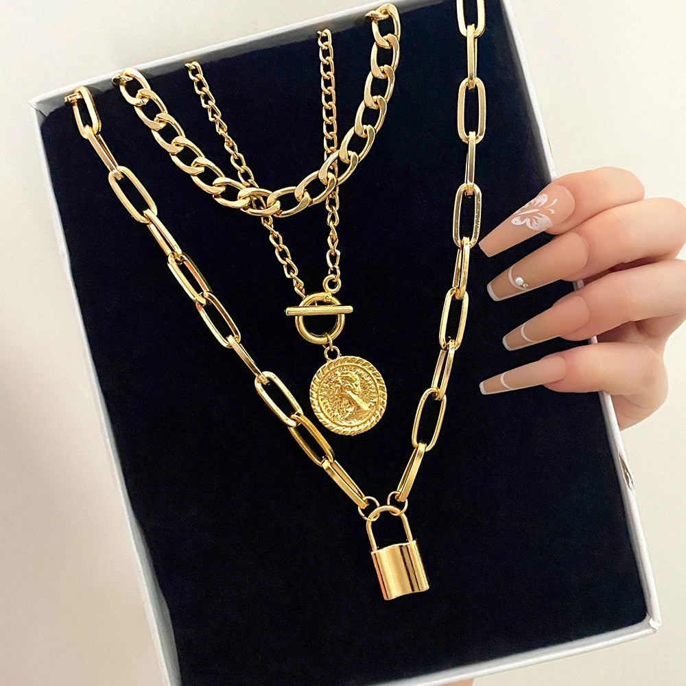 STACK 'EM Luxury Multi-Layer Gold Necklaces